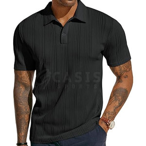Polos de punto de calidad superior para hombre, polos ajustados para hombre, polos transpirables de punto al por mayor - Product Image 1