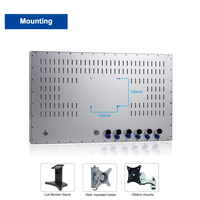 Ordinateurs industriels HMI étanches avec écran LCD de 21,5 pouces, IP66, montage mural, 64 Go de RAM, TPM 2.0, sans ventilateur, écran tactile