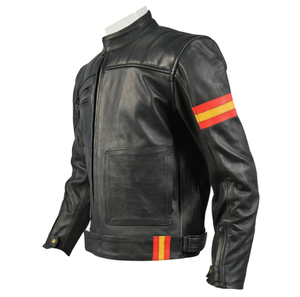 แจ็กเก็ตหนังสำหรับนักแข่งรถมอเตอร์ไซด์คุณภาพดีระบายอากาศได้ดีสำหรับผู้ชาย - Product Image 2