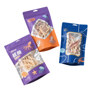 Matte Finish Stand <b>Up</b> Pouch with Window <b>Zip</b> and Tear Notch for Natural Snack and Dry Food Packaging Applications - Product Image 6