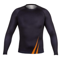 Jiu Jitsu brésilien BJJ Rash Guards Chemises de compression respirantes en nylon et spandex Rashguards MMA unis