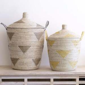 Panier de rangement en paille fait à la main de haute qualité, prix spécial, poubelle de mer, vente en gros, fabriqué au Vietnam, - Product Image 3