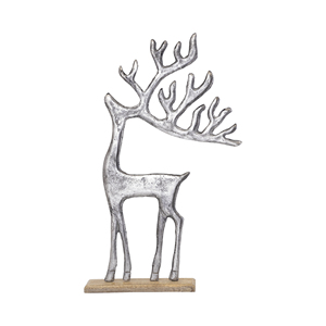 Statue de renne abstraite élégante pièce d'art métallique faite à la main pour la décoration de salon - Product Image 5