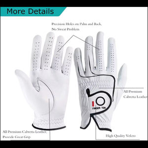 Gant de golf droitier de haute qualité pour hommes et femmes Logo OEM ODM personnalisé Cabretta souple et cuir véritable en microfibre PU - Product Image 3