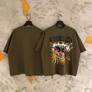 T-shirt respirant 100% coton pour hommes, tenue décontractée, coupe régulière, nouvelle version avec impression numérique, prix de gros - Product Image 4