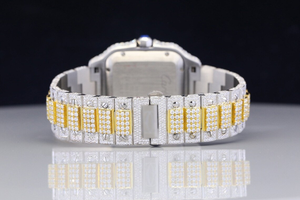 Montre de luxe à quartz et diamant de style Hip Hop Qualité standard 30 carats VVS Moissanite Affichage analogique Iced out - Product Image 2