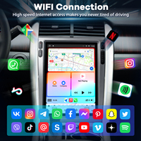 Reproductor de DVD de 12.1 Pulgadas para Ford Edge 2011-2014, Radio con Pantalla Táctil, Snapdragon665, Navegación, Tesla BT5.0, Carplay, Kit Completo