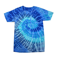T-shirt pour homme en coton 100% personnalisé, tie-dye, col rond, manches courtes, séchage rapide, respirant