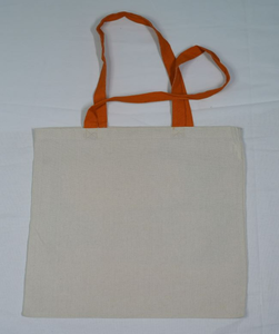 Bolso de mano de algodón 100% Calico orgánico ecológico con logotipo personalizado, bolso de compras de lona Beige Natural, logotipo ecológico - Product Image 5