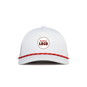 Gorro deportivo de 5 paneles con agujero cortado con láser, parches de PVC de silicona, logotipo, Etiquetas tejidas impermeables, gorra de béisbol personalizada de Golf con cuerda - Product Image 2