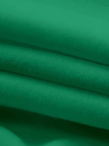 Sudadera con Capucha Verde Unisex de Talla Grande Personalizada, Cierre de Cremallera, Corte Regular, Color Sólido, Informal, de Algodón Tejido, para Otoño - Product Image 3