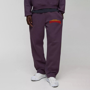 Vente en gros lourd 100% coton polaire 450GSM pantalons pour hommes vêtements décontractés d'hiver surdimensionné personnalisé lavé violet pantalons de survêtement - Product Image 4