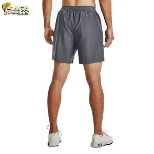 Shorts de sport pour homme, écologiques, décontractés, à motif uni, compressifs, respirants, à séchage rapide, mi-élastiques - Product Image 5