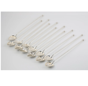 Utensilios de cocina Cubiertos Cuchara de acero inoxidable Café y vajilla Cuchara Mango largo de acero con espejo a los costos más bajos - Product Image 4