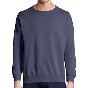 Jersey de cuello redondo de gran tamaño para hombre 100% algodón mezclado básico sudaderas de verano ropa de invierno sudaderas con capucha - Product Image 5
