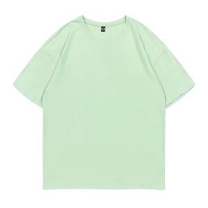 Camiseta de algodón con logotipo personalizado OEM transpirable de verano Premium Unisex hombres mujeres Logo estampado liso básico Jersey camisetas - Product Image 4