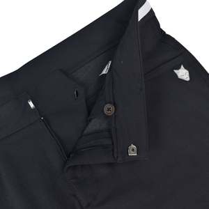 Handee Black Men's Golf Pants 100% Polyester Woven Fabric Breathable Button Fly with Excellent Features - Product Image 3