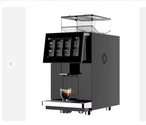 Machine à café automatique commerciale BTB prête à être expédiée, produisant 300 tasses par jour, écran tactile, grande capacité, réservoir à grains. - Product Image 5