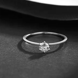 Anillo Solitario Clásico con Diamante Cultivado en Laboratorio, Corte Redondo, Certificado IGI, para Uso Diario, Hecho a Medida, Oro Blanco/Amarillo/Rosa de 14K, OEM ODM - Product Image 2