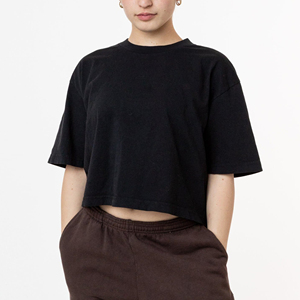 เสื้อครอปไซส์ใหญ่พิเศษสำหรับผู้หญิงเสื้อครึ่งแขนเสื้อครอปสำหรับฤดูร้อน - Product Image 5