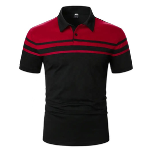 Venta caliente de algodón estampado de gran tamaño para hombres para Polos transpirable Casual Streetwear hombres de punto estampado para polos - Product Image 2