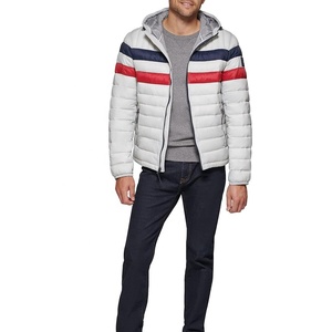 Veste matelassée décontractée pour hommes avec fermeture à glissière en toile respirante pour l'hiver pour l'extérieur et la rue Gilet grande taille - Product Image 2