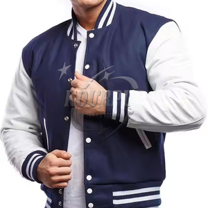 2025 nouveau Style hiver Lettermen veste pour hommes 100% coton Premium personnalisé industrie tendance Premium col montant vêtements - Product Image 1