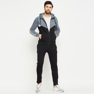 Premium Quality Solid Color Custom Men <b>Tracksuits</b> 100% <b>Polyester</b> <b>Tracksuit</b> For Men Elastic Waist Full Sleeve <b>Tracksuits</b> - Product Image 1