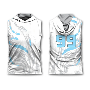 OEM mejor personalizado transpirable impreso compresión sin mangas camisa de alta calidad personalizado sublimación uniforme conjunto adultos americano - Product Image 4