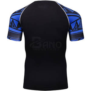 Équipement d'entraînement de combat de bonne qualité personnalisé hommes Rash Guard MMA Rash Guard à prix raisonnable meilleure qualité Rash Guard - Product Image 3