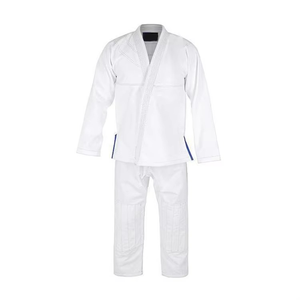Uniforme de Karate Blanco con Cinturón Negro para Adultos Unisex, 100% Algodón, Ropa Duradera para Artes Marciales, Kimono de Jiu Jitsu - Product Image 4