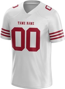 OEM personalizado 100% poliéster hombres entrenamiento Rugby fútbol americano Jersey Tops secado rápido transpirable manga corta más opción de tamaño - Product Image 2