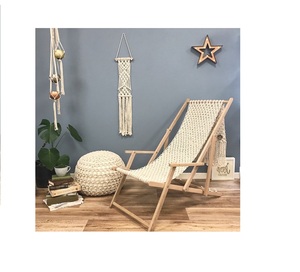 Bán buôn hiện đại macrame võng ghế chất lượng tốt nhất Sản phẩm xuất khẩu bằng isar quốc tế bông vải cho vườn ngoài trời sử dụng - Product Image 6