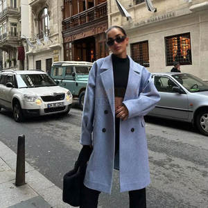 Abrigo Largo para Mujer 2026, Precio al por Mayor, Abrigo Largo para Mujer Más Vendido, Talla Grande, Personalizado, Informal, de Lana - Product Image 4