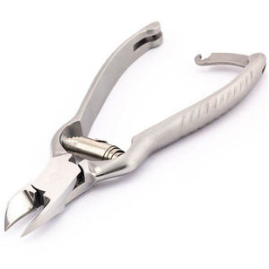 Professionnel argent acier inoxydable manucure cuticules pince anti-dérapant poignée large ouverture de la mâchoire pour les ongles des doigts de haute qualité - Product Image 3