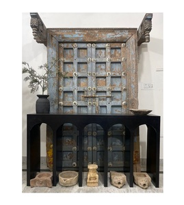 Mesa Consola de Madera con Diseño Moderno en Forma de Arco, Alta Calidad, Estilo Único para Decoración de Hogar, Villa, Apartamento o Bar, Estilo de Muebles Antiguos - Product Image 1