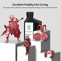 YOUSU 3D resin standar impresora 3d 405nm resin metalik mawar merah untuk lcd dlp 3d resin printer