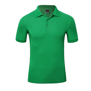 Chemises polo unies en gros pour hommes et femmes, chemises polo en coton avec logo personnalisé - Product Image 4