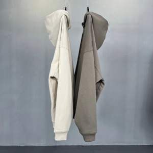 Vente chaude Automne Pull À Capuche pour Hommes Français Terry 3D Broderie Sable Lavage Sérigraphie Zipper-Up Style OEM Service - Product Image 5