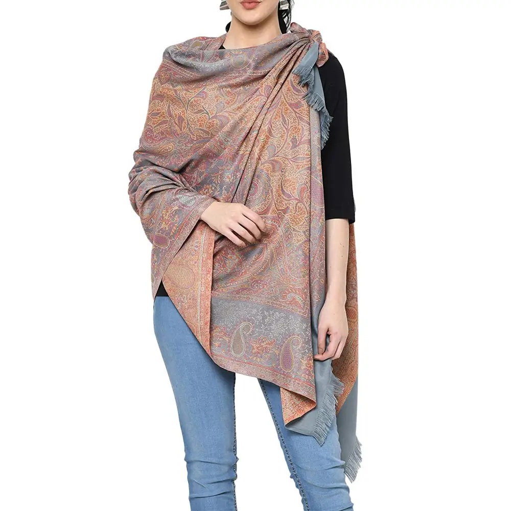 Xadrez de seda feminino personalizado, novo design personalizado, leve, feito à mão, para inverno/oem