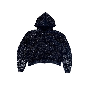 Vente en gros de vêtements pour hommes : Nouveau sweat à capuche zippé oversize personnalisé, tendance, uni, style sportswear - Product Image 4