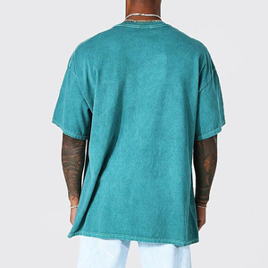 Camiseta de Manga Corta para Hombre, Color Sólido, Estampado a Rayas, Cuello Redondo, Corte Regular, Informal, Tela de Jersey de Algodón, Camisetas para Hombre - Product Image 2