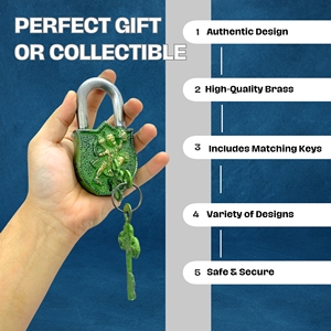 Thiết Kế Độc Đáo Ổ Khóa Hanuman Antique Patina Ổ Khóa Cao Bán Đẹp Đồ Trang Trí Cổ Thủ Công Rắn Brass Ổ Khóa - Product Image 6