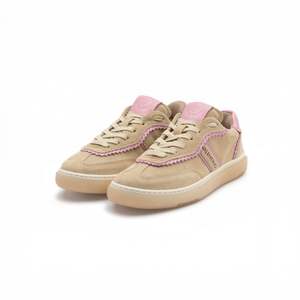 Chaussures de marche en daim brillant contrastant Valentino - Beige/Rose - Product Image 2