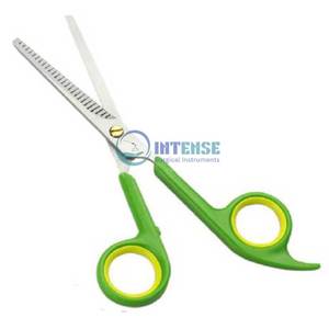 Ciseaux à cheveux professionnels en acier inoxydable barbier coupe de cheveux texturisant amincissement rasoir bord série dents cisailles - Product Image 1