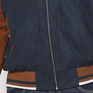 Vente en gros de nouvelle veste universitaire de style vintage à la mode avec logo personnalisé, support avant en toile brodée solide, imperméable au vent - Product Image 6