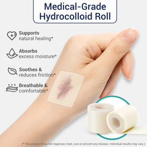 Rullo idrocolloide BLUENJOY per bende cerotto idrocolloide Extra Large Cut-To-Size per la cura della ferita con Ultra assorbente autoadesivo - Product Image 6