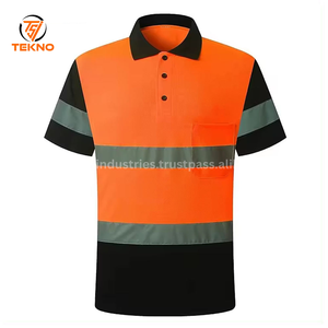 2025 <b>High</b> Quality Hi-<b>Vis</b> Safety Polyester <b>Polo</b> <b>Shirt</b> Reflective Short Sleeve Work Reflective Safety <b>Polo</b> T-<b>Shirts</b> OEM service - Product Image 5