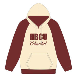 Sudadera con Capucha de Manga Raglán Neutral con Bordado Chenille de la Hermandad Griega Delta Divine Nine, Estilo Universitario, Educativa en HBCU - Product Image 2