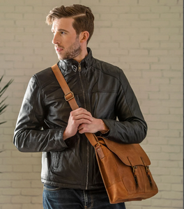 Full Grain Leather Brown Laptop Briefcase Office <b>Work</b> <b>Bag</b> for Him Gifts for Him Leather Briefcase Man - Product Image 2